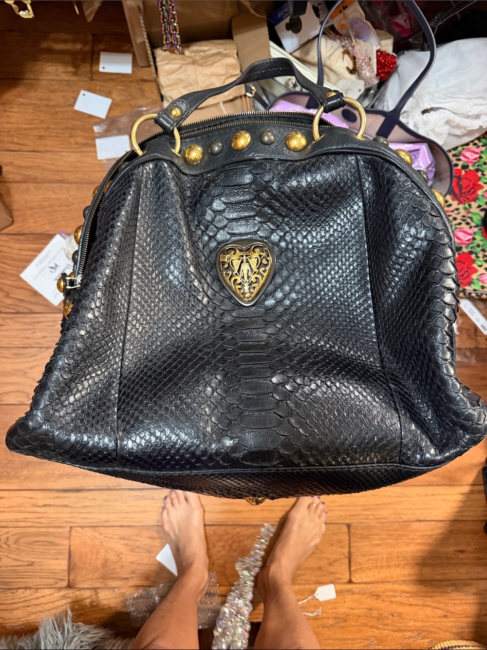 Gucci babouska python
